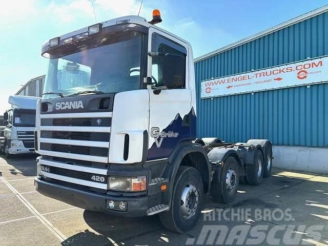 Scania R124-420 C 8x4 FULL STEEL CHASSIS (EURO 3 / FULL S Camiões de chassis e cabine