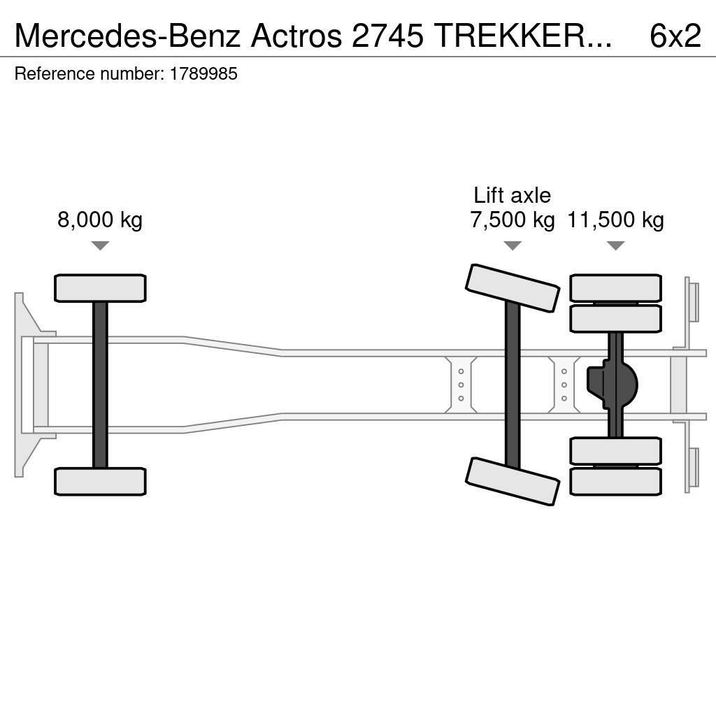 Mercedes-Benz Actros 2745 TREKKER MET AFZETSYSTEEM HYVA PORTAALA Camiões multibenne