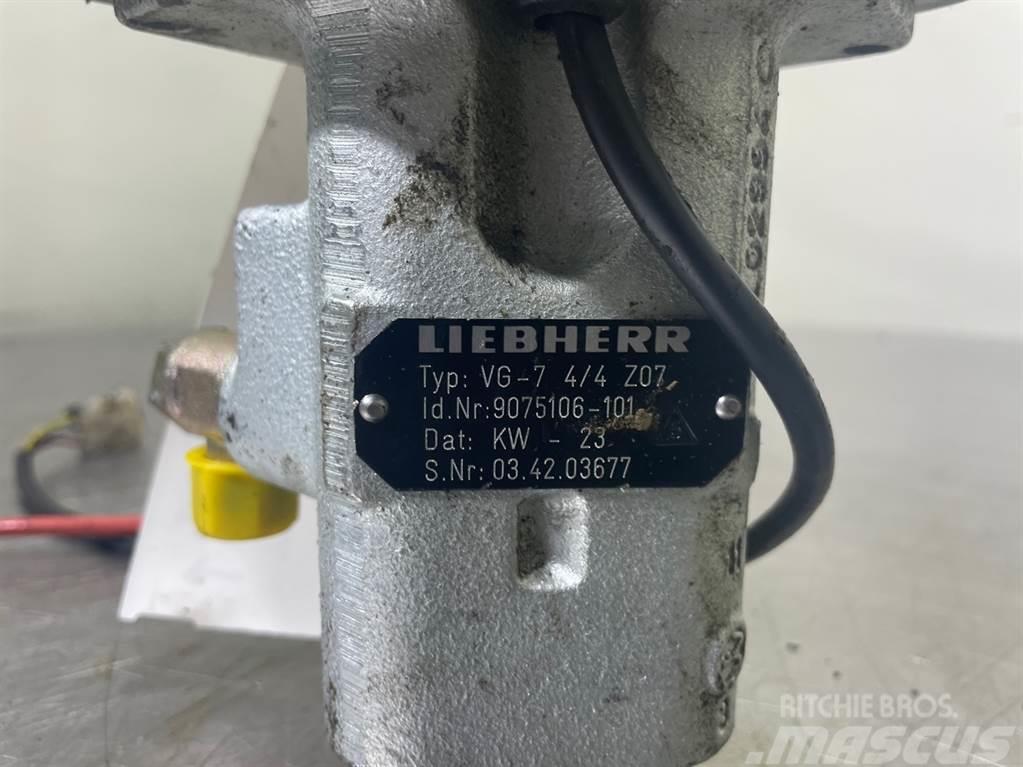 Liebherr A316-9075106/9200621-Servo valve/Servoventil Hidráulica