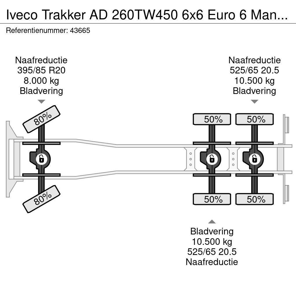 Iveco Trakker AD 260TW450 6x6 Euro 6 Manual Full steel J Camiões basculantes