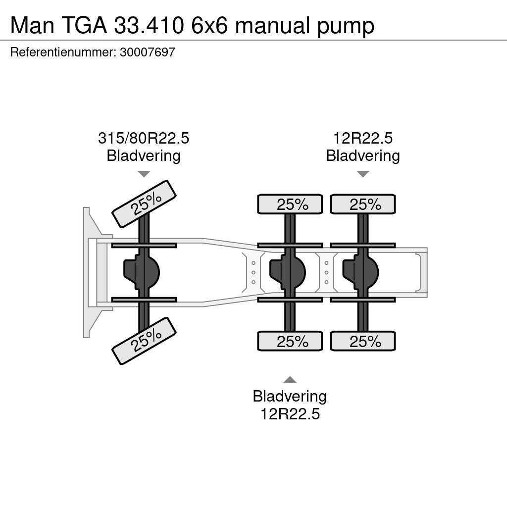 MAN TGA 33.410 6x6 manual pump Tractores (camiões)
