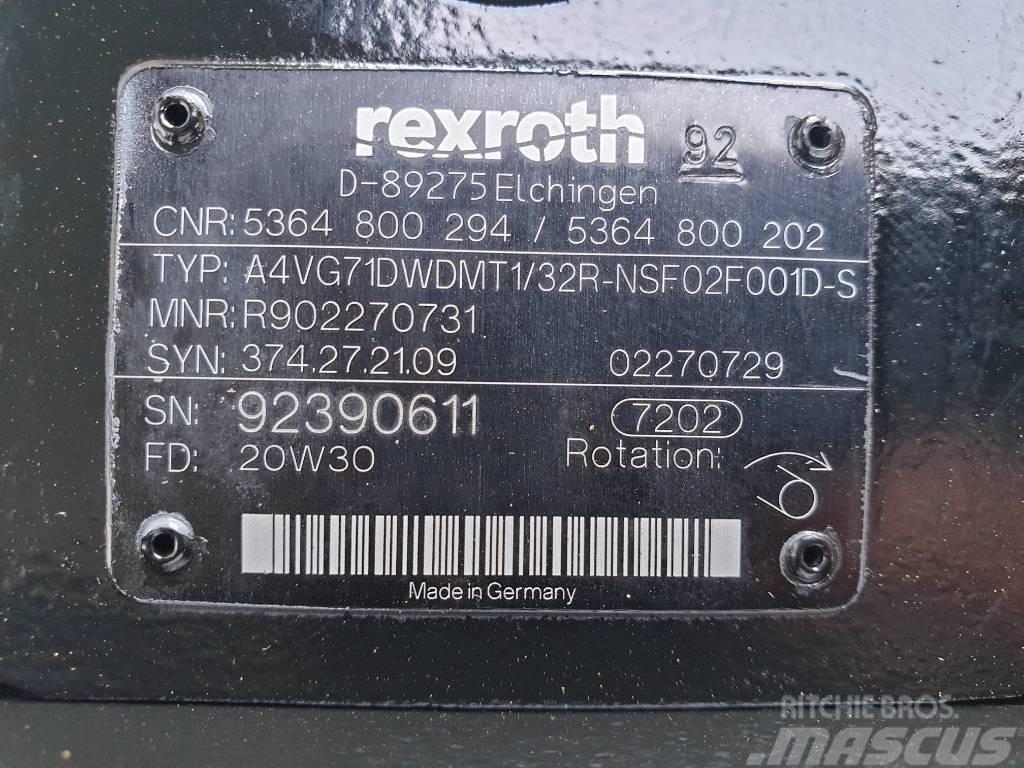 Rexroth Fuchs MHL360E Variable displ. pump 5364800202 Hidráulica