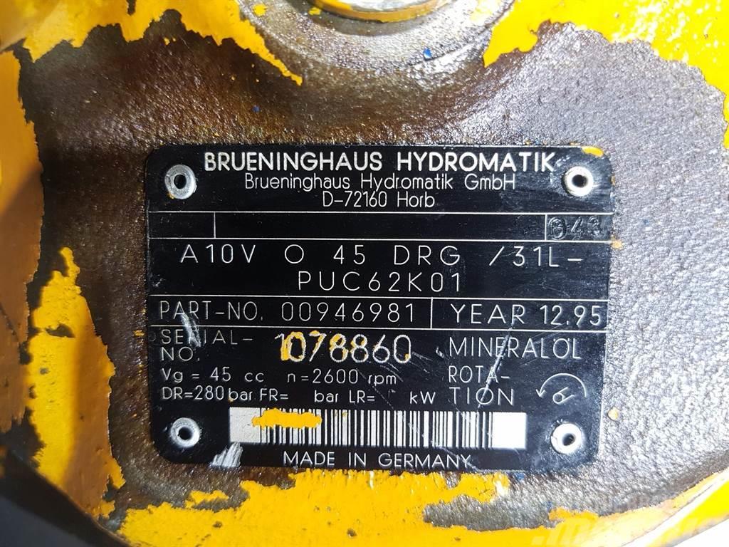 Brueninghaus Hydromatik A10VO45DRG/31L Hidráulica