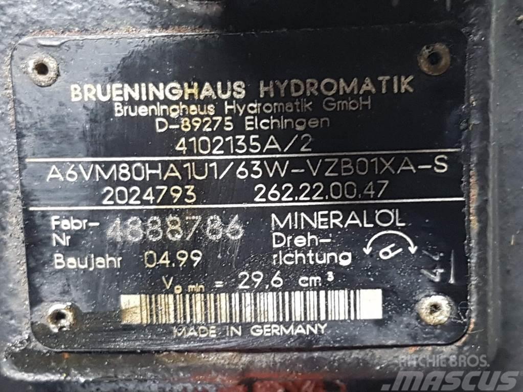 Ahlmann AL75-Brueninghaus A6VM80HA1U1/63W-Drive motor Hidráulica