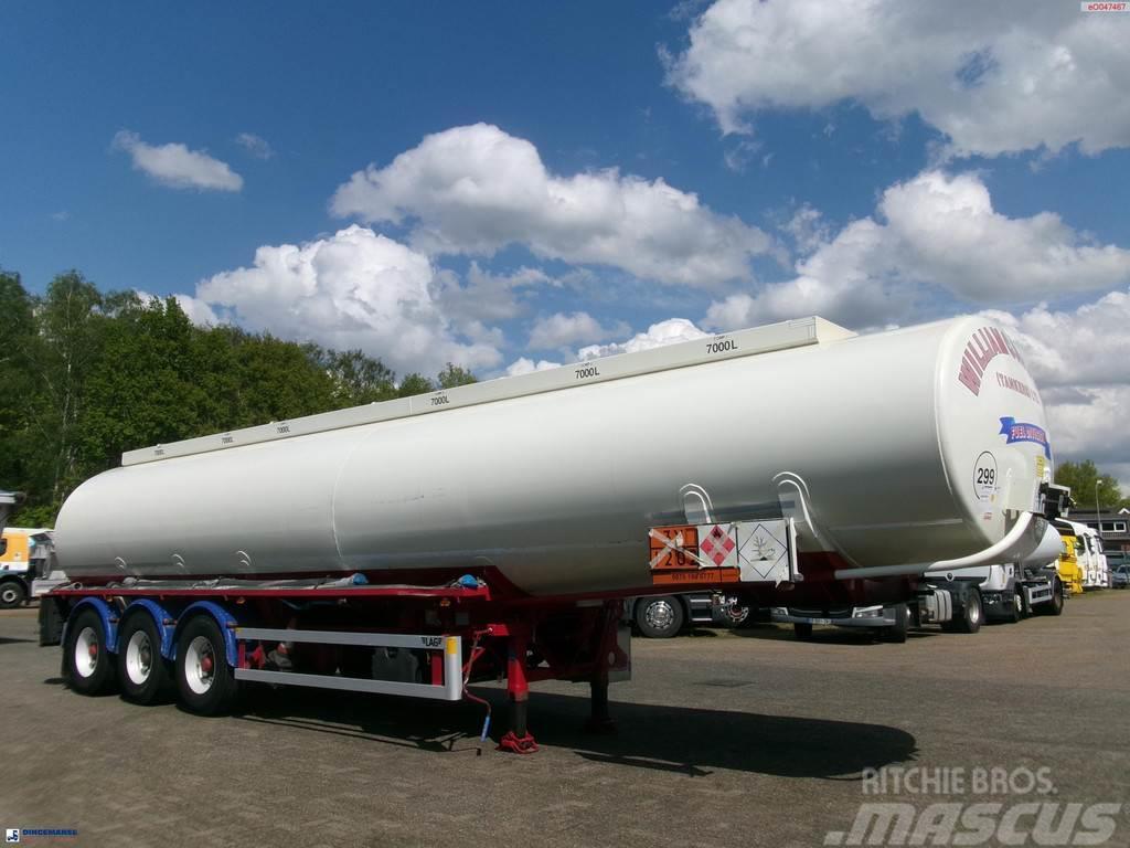 LAG Fuel tank alu 44.4 m3 / 6 comp + pump Semi Reboques Cisterna