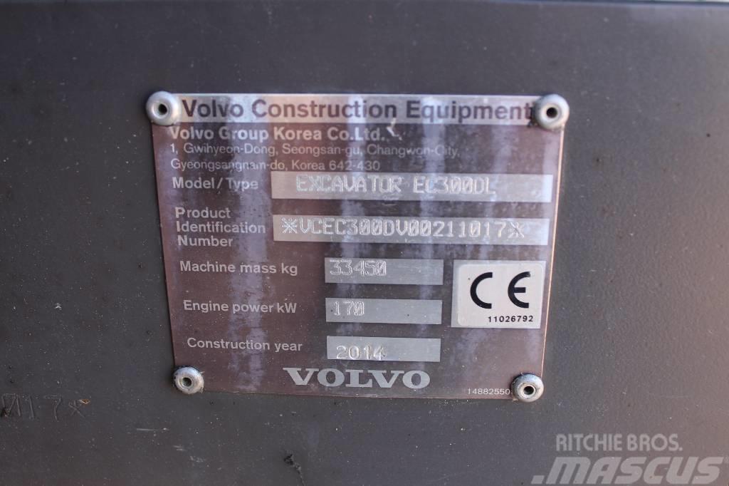 Volvo EC 300 D L / Pyörittäjä, Leica 3D, Kuokkakauha, YM Escavadoras de rastos