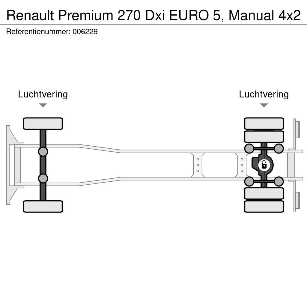 Renault Premium 270 Dxi EURO 5, Manual Camiões estrado/caixa aberta