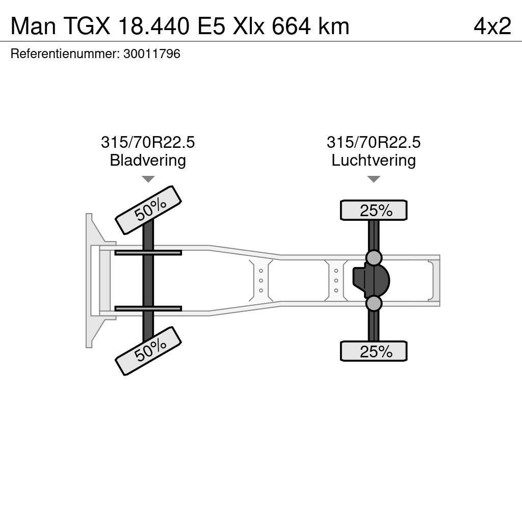 MAN TGX 18.440 E5 Xlx 664 km Tractores (camiões)