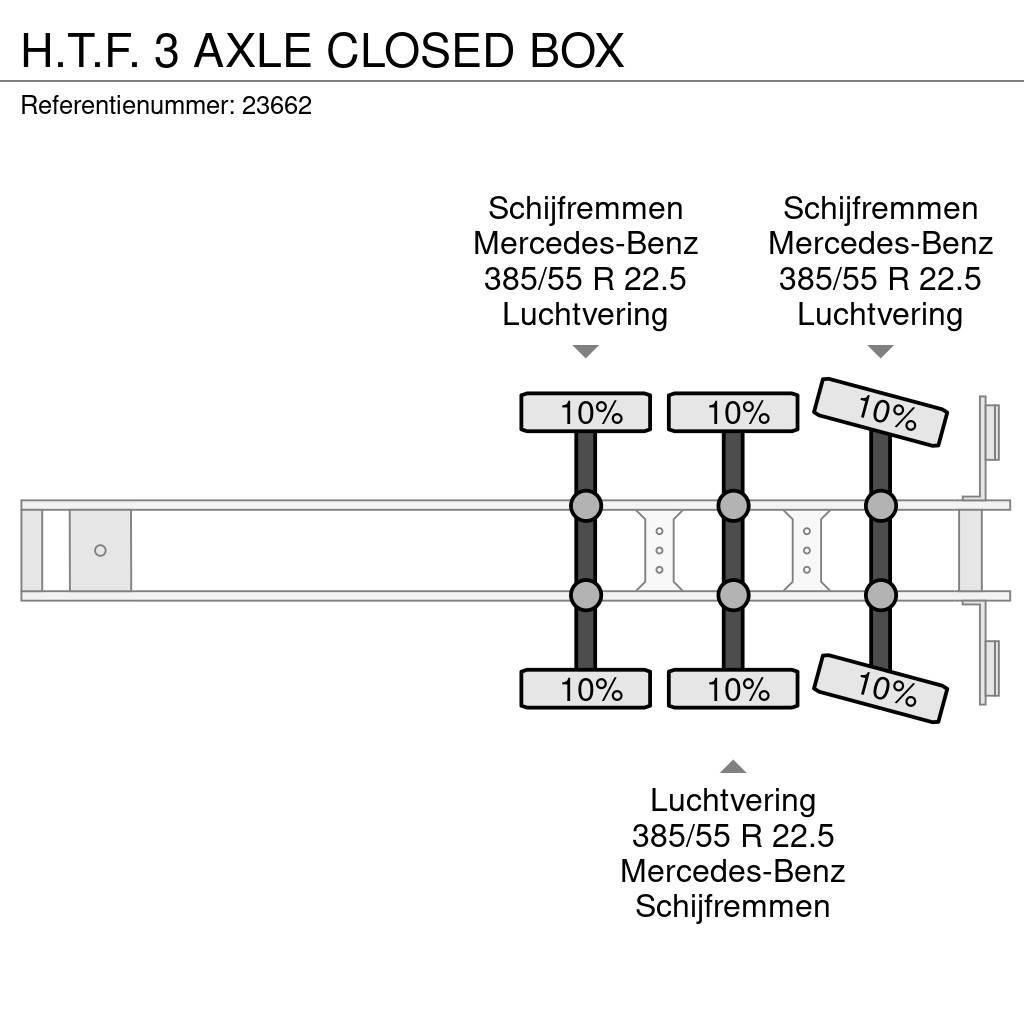  H.T.F. 3 AXLE CLOSED BOX Semi-Reboques Caixa Fechada