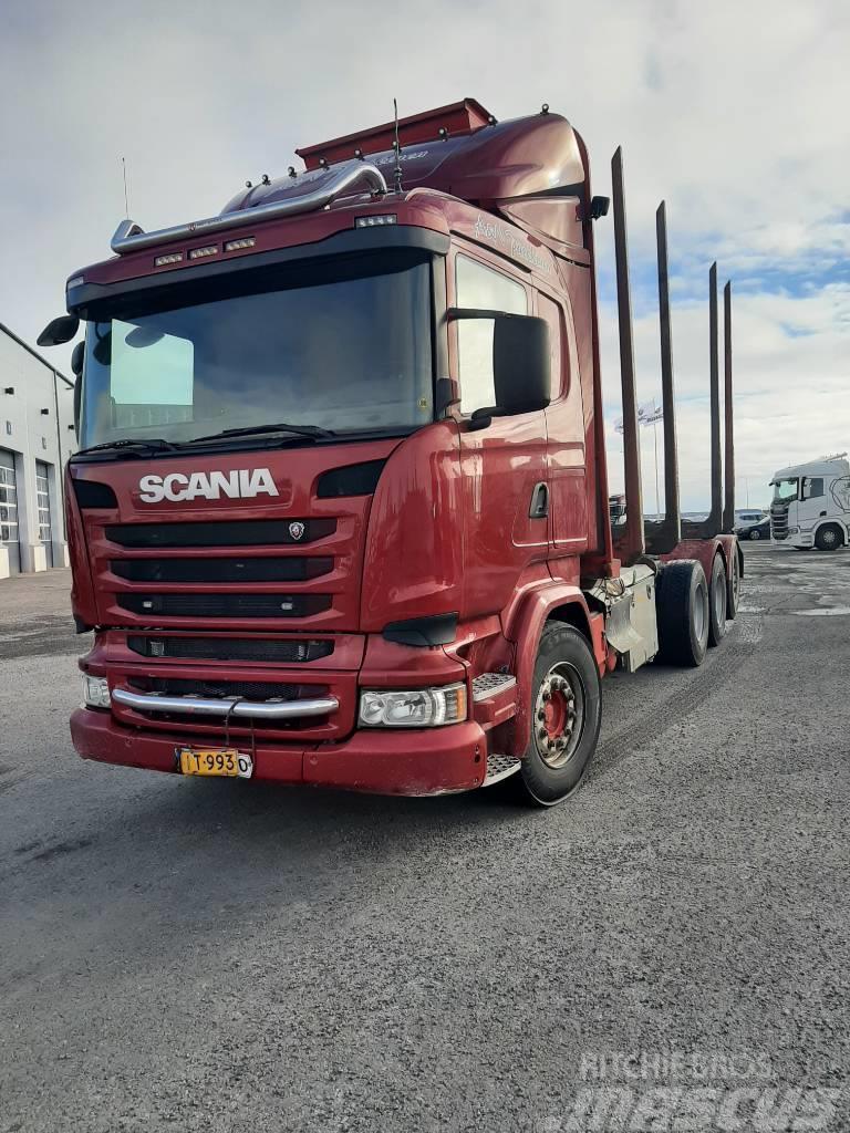 Scania R 730 Camiões de transporte de troncos