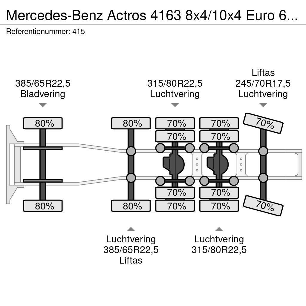Mercedes-Benz Actros 4163 8x4/10x4 Euro 6 Titan Andockanhanger H Tractores (camiões)