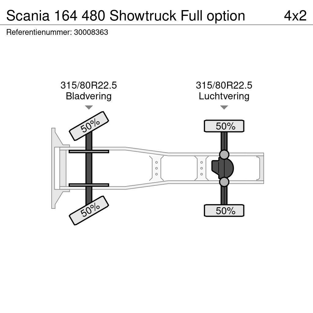 Scania 164 480 Showtruck Full option Tractores (camiões)