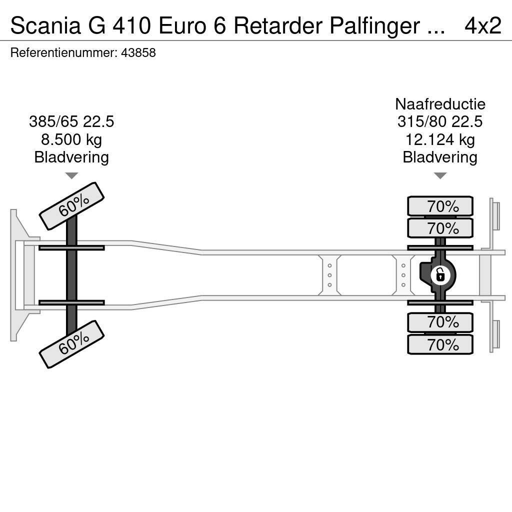Scania G 410 Euro 6 Retarder Palfinger 15 Ton haakarmsyst Camiões Ampliroll