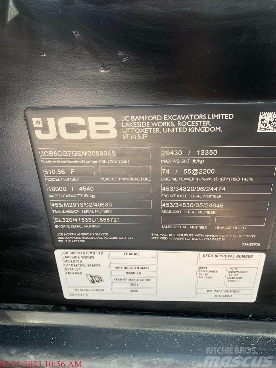JCB 510-56 Manipuladores telescópicos