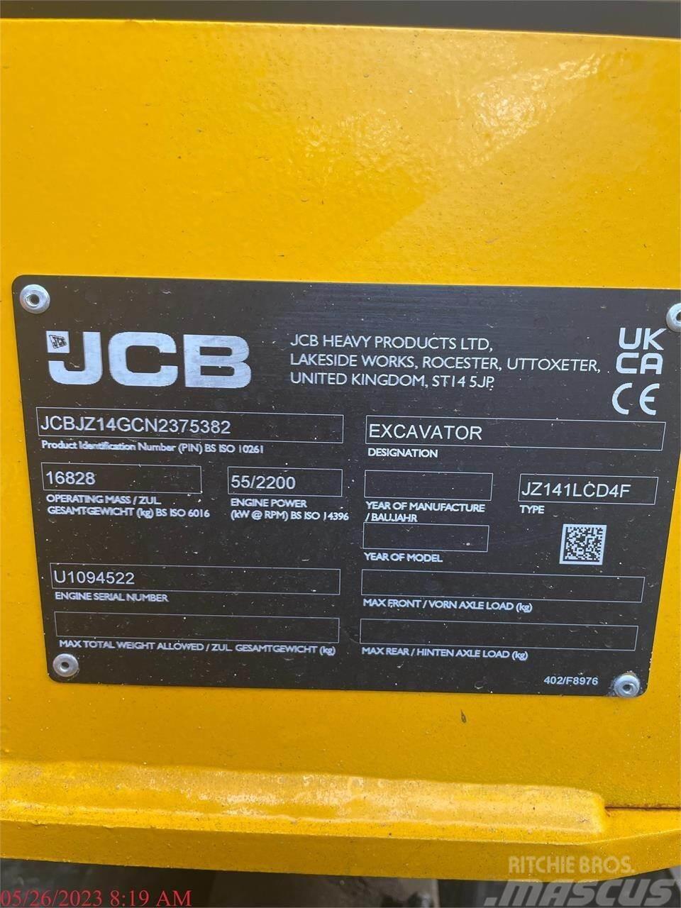 JCB JZ141 LC Escavadoras de rastos