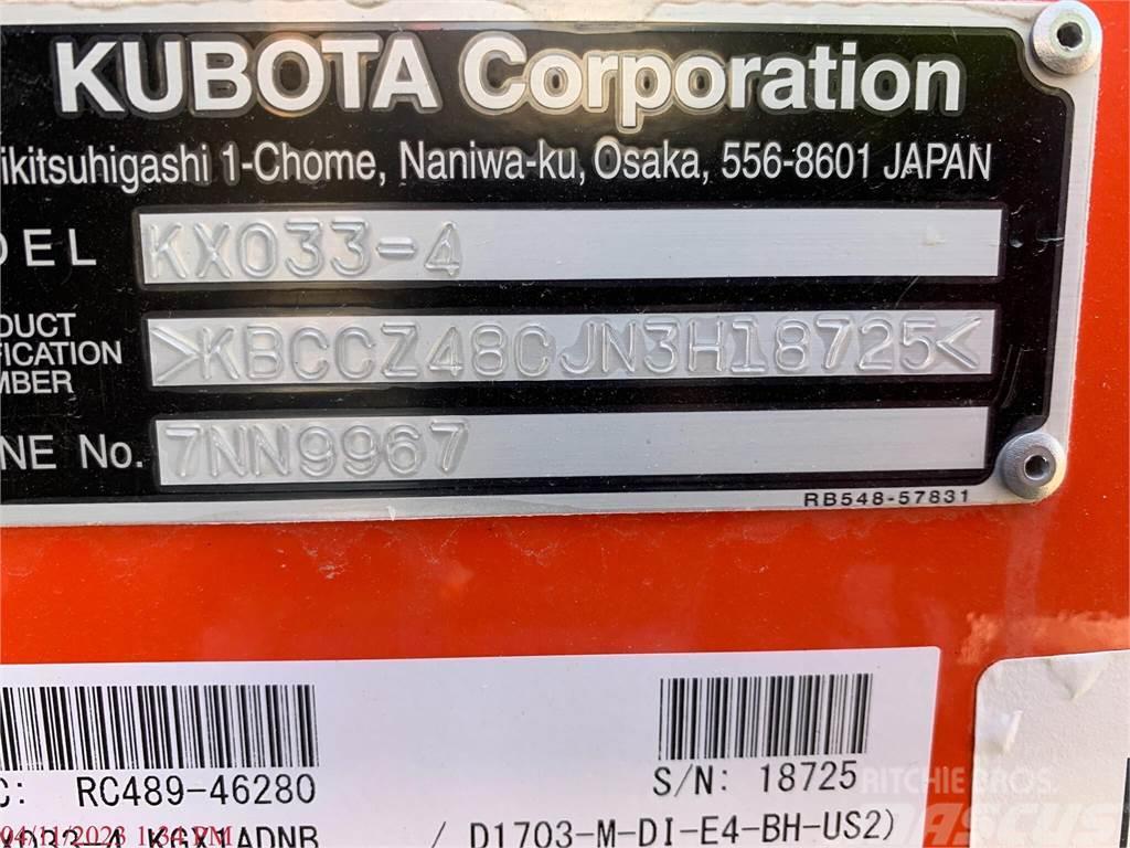 Kubota KX033-4 Mini Escavadoras <7t