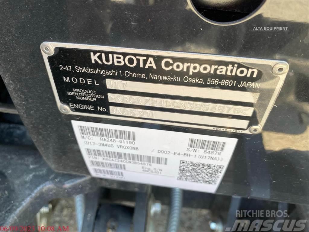 Kubota U17 Mini Escavadoras <7t