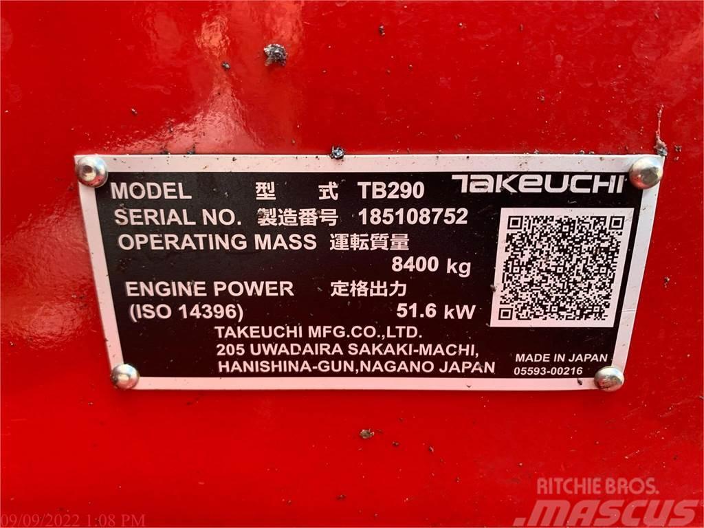 Takeuchi TB290 Escavadoras de rastos