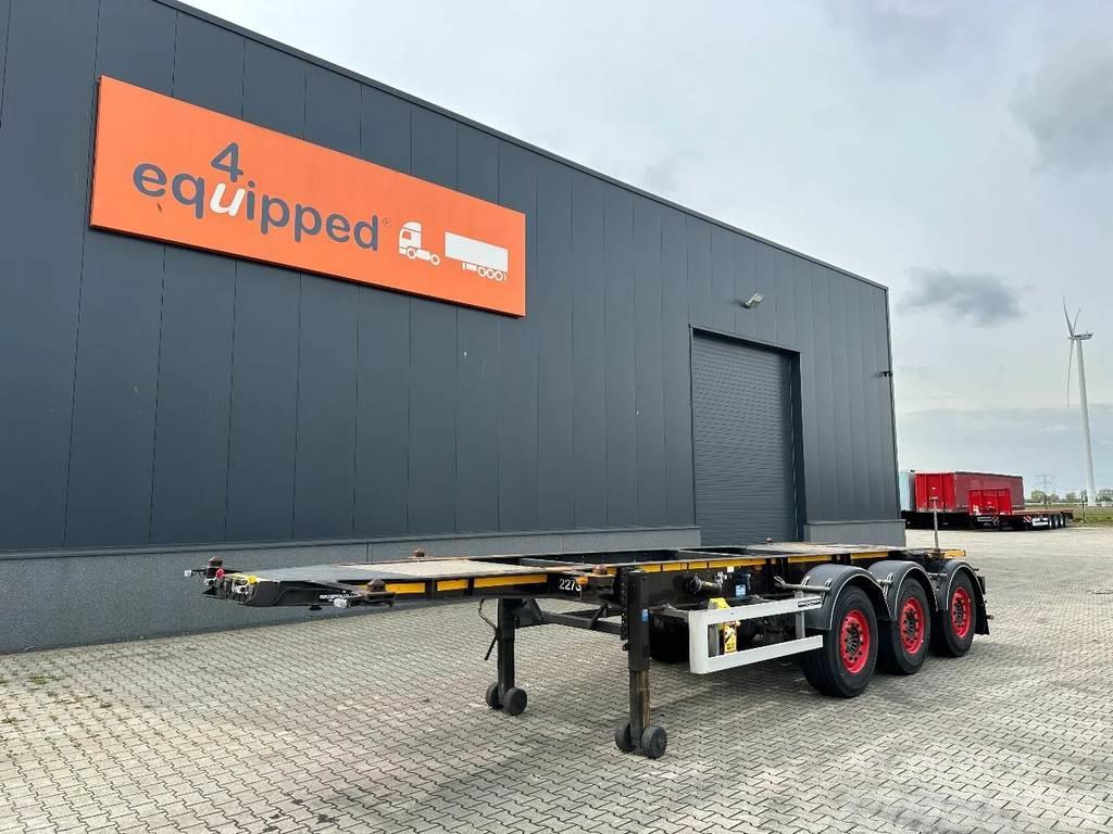 Burg 20FT ADR-Chassis, empty weight: 3.690kg, SAF INTRA Semi Reboques Porta Contentores