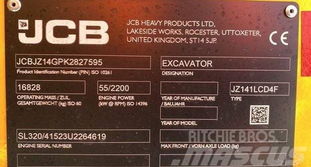 JCB JZ141LC Mini Escavadoras <7t