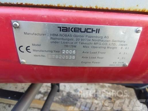 Takeuchi TB175W MINI EXCAVATOR. THIS MACHINE IS FIRE DAMA Mini Escavadoras <7t