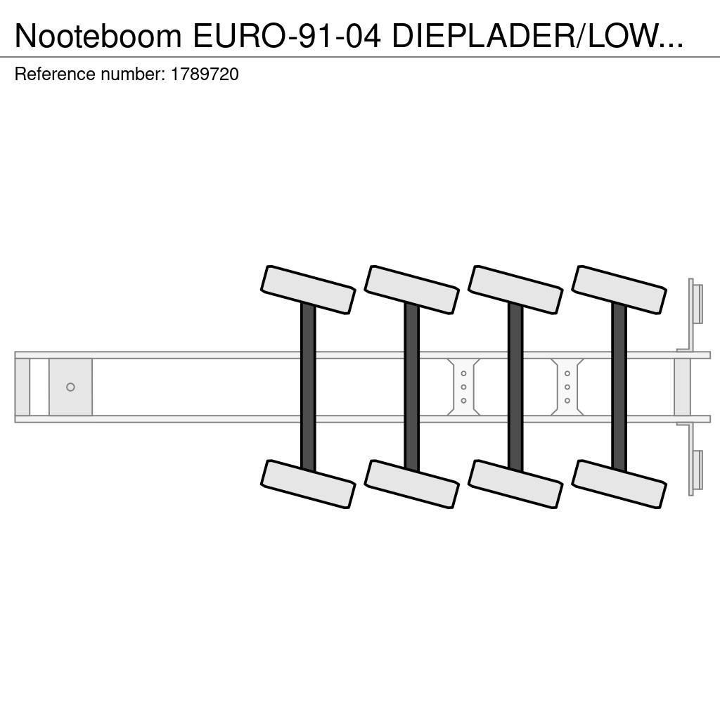 Nooteboom EURO-91-04 DIEPLADER/LOWLOADER/TIEFLADER Semi Reboques Carga Baixa