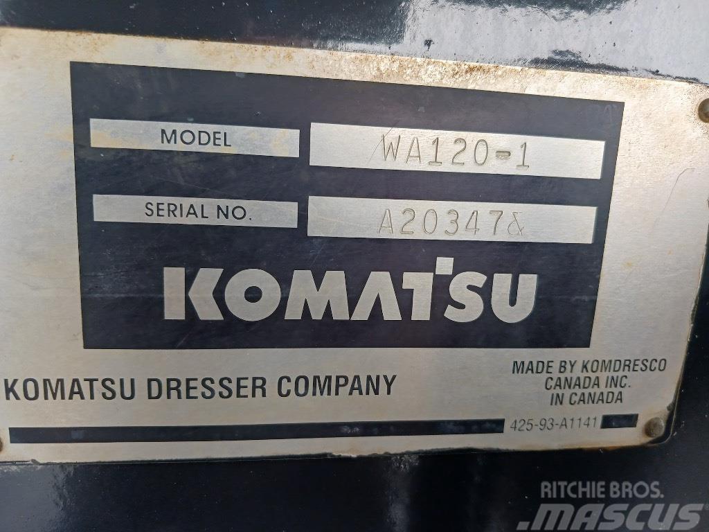 Komatsu WA 120-1 Pás carregadoras de rodas