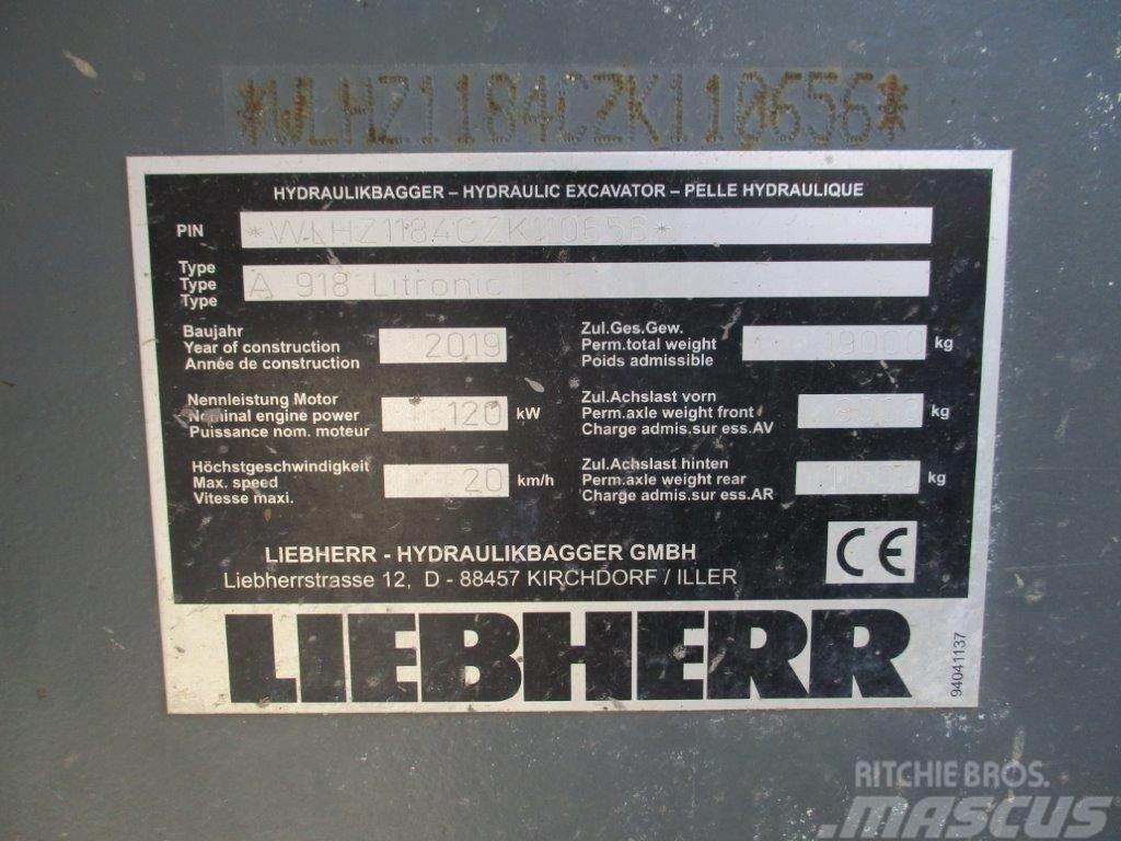 Liebherr A 918 Litronic Escavadoras de rodas