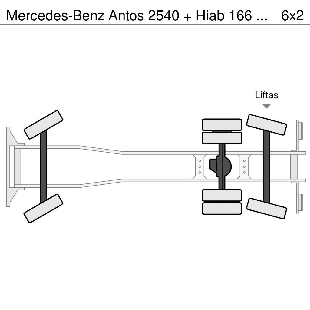 Mercedes-Benz Antos 2540 + Hiab 166 K Pro Gruas Todo terreno