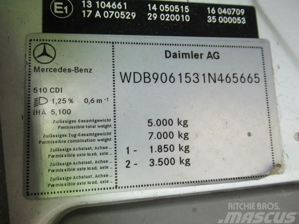 Mercedes-Benz Sprinter 510CDI Kipper + Zij-belading Side-loader Camiões de lixo