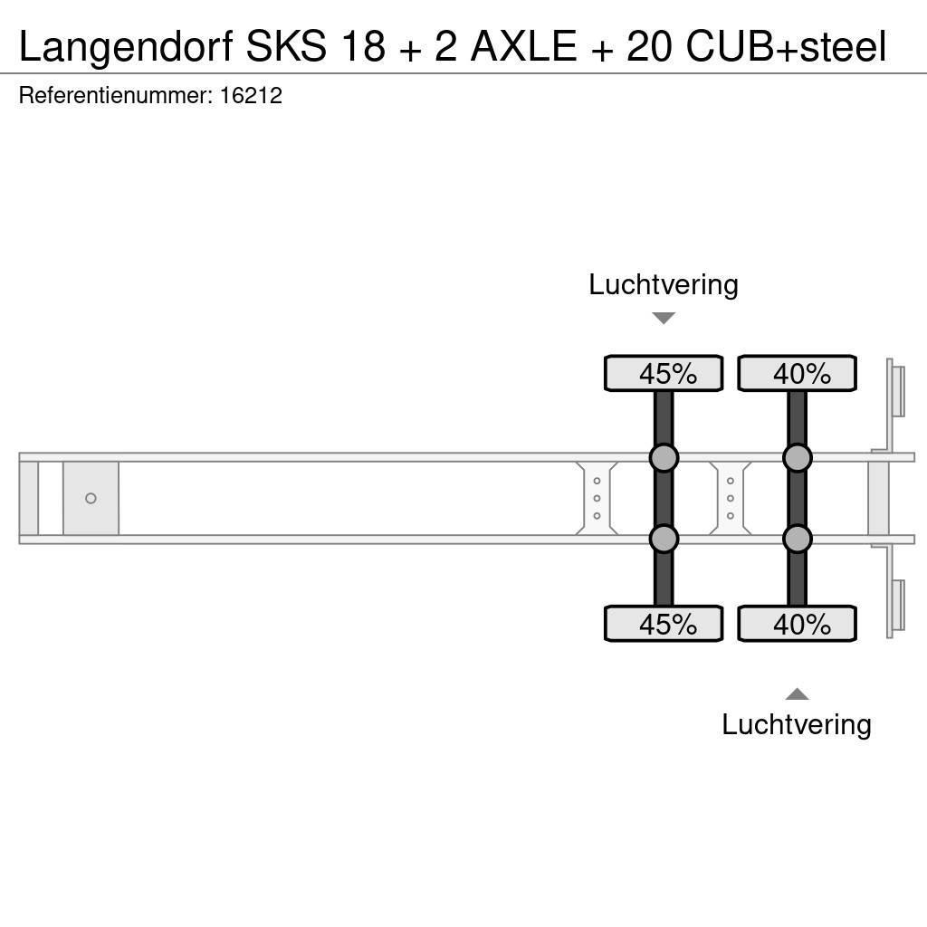 Langendorf SKS 18 + 2 AXLE + 20 CUB+steel Semi Reboques Basculantes