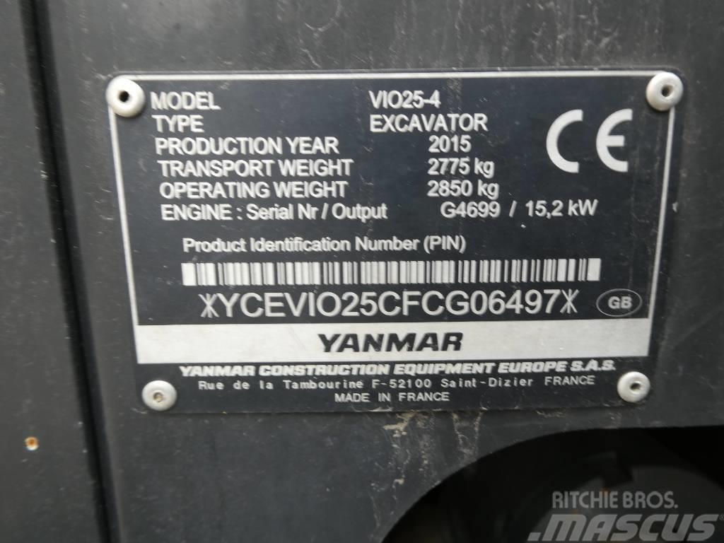 Yanmar Vio 25-4 Mini Escavadoras <7t