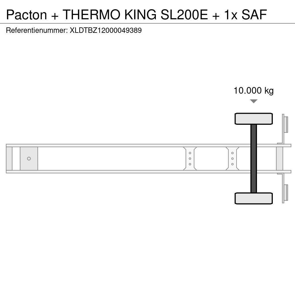 Pacton + THERMO KING SL200E + 1x SAF Semi Reboques Isotérmicos
