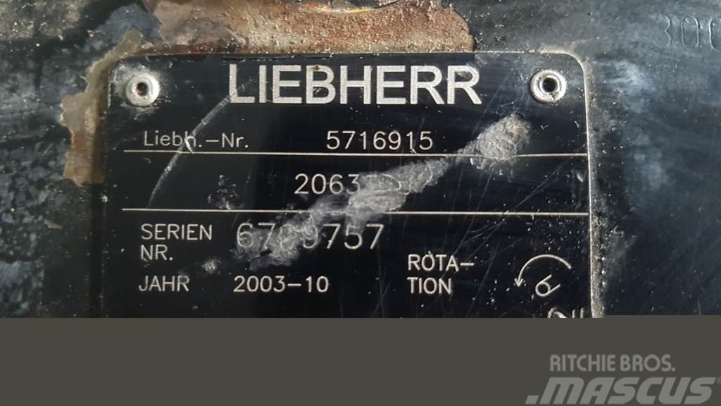Liebherr 5716915 - L574/L580 - Drive pump/Fahrpumpe/Rijpomp Hidráulica