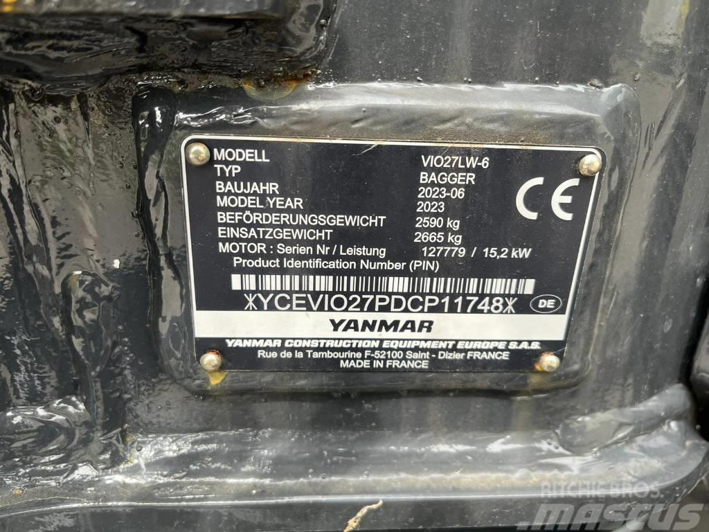 Yanmar VIO 27-6 Mini Escavadoras <7t