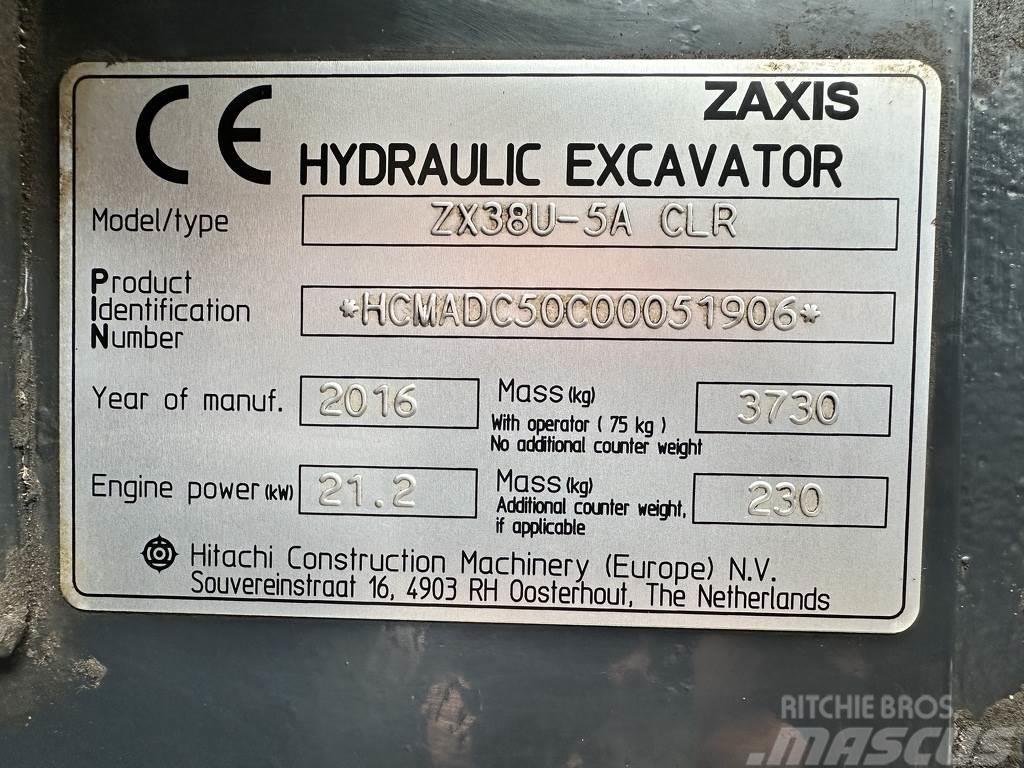 Hitachi ZX38U-5A Escavadoras de rastos