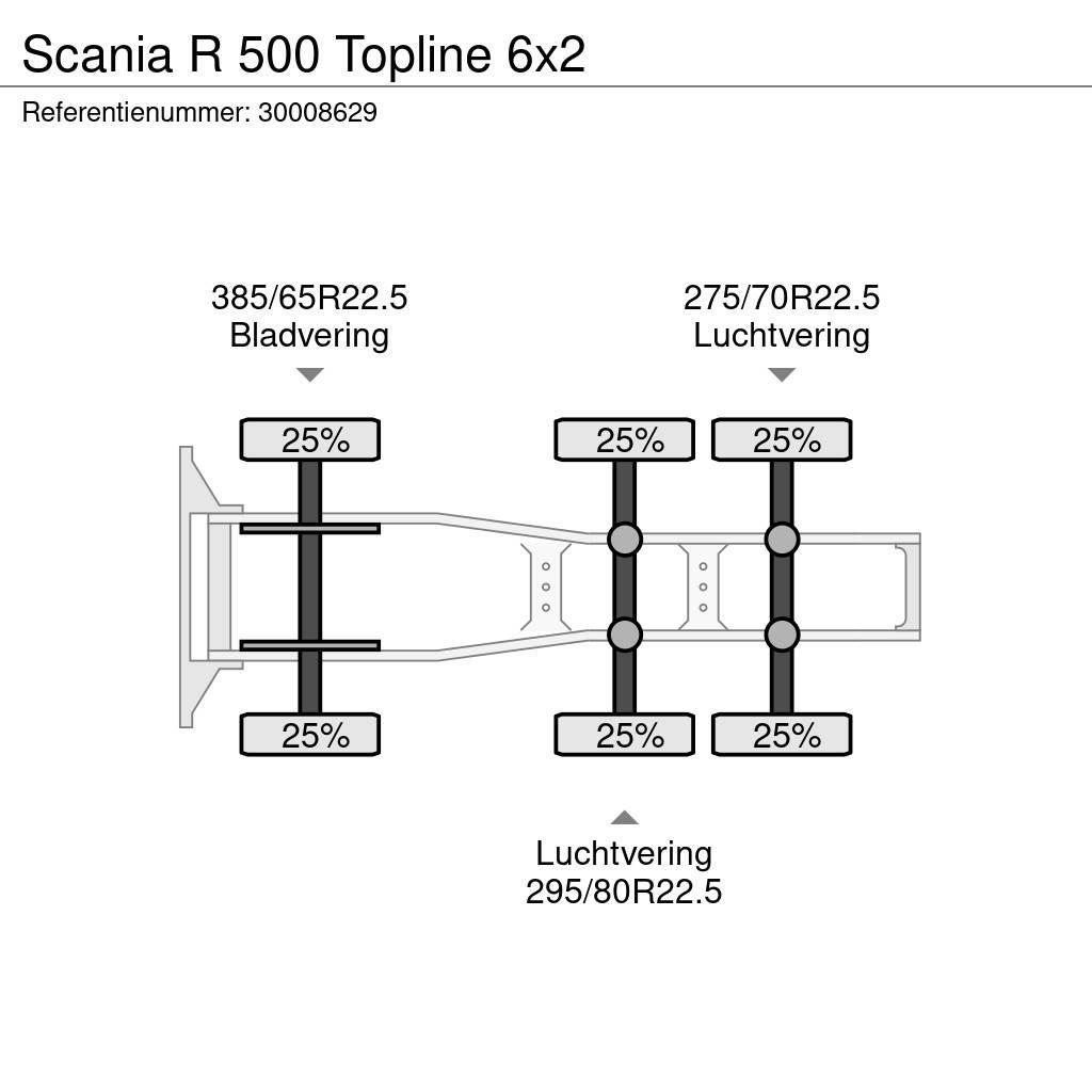 Scania R 500 Topline 6x2 Tractores (camiões)