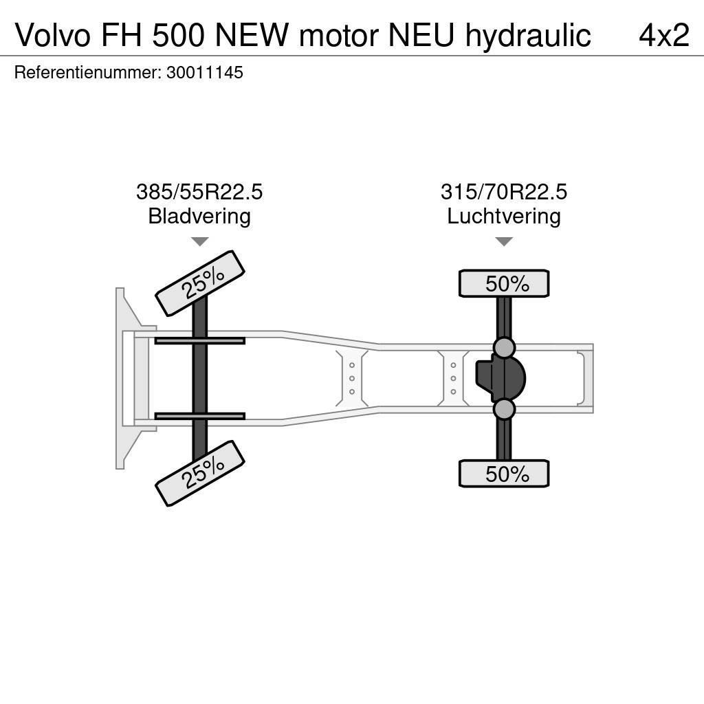 Volvo FH 500 NEW motor NEU hydraulic Tractores (camiões)