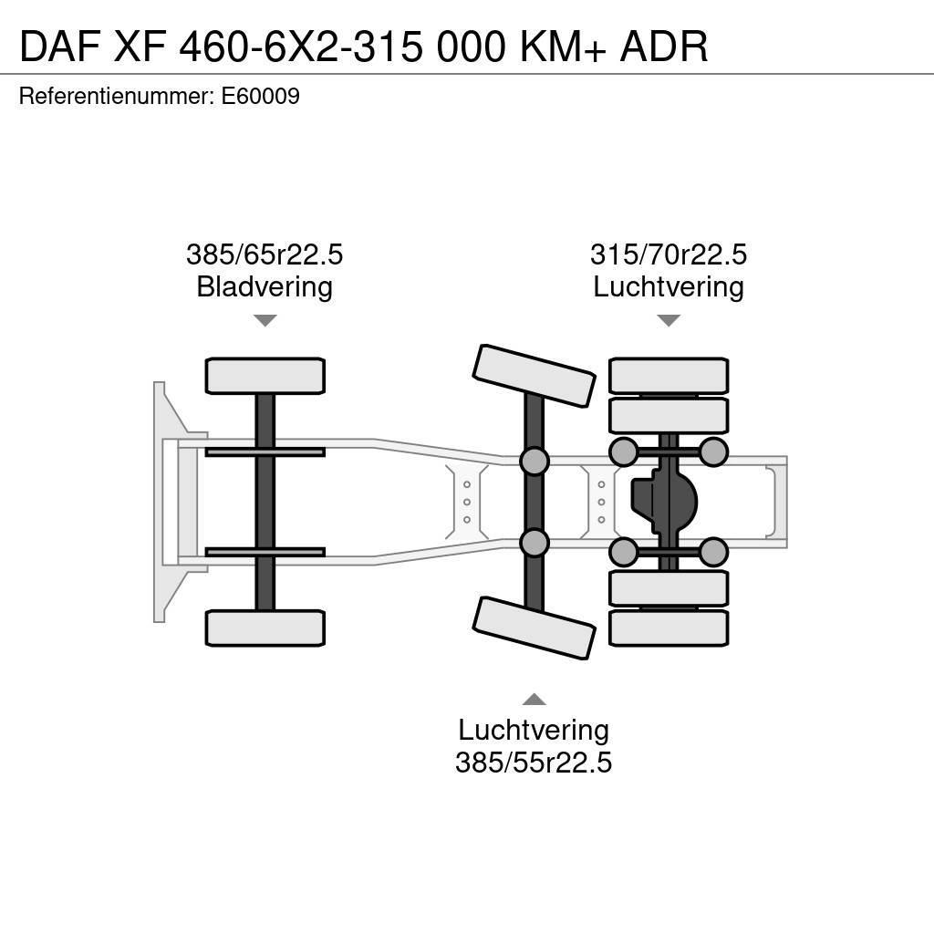 DAF XF 460-6X2-315 000 KM+ ADR Tractores (camiões)