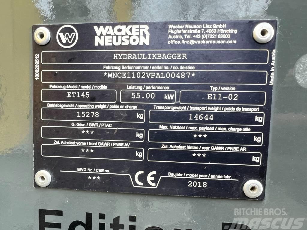Wacker Neuson ET 145 Escavadoras de rastos