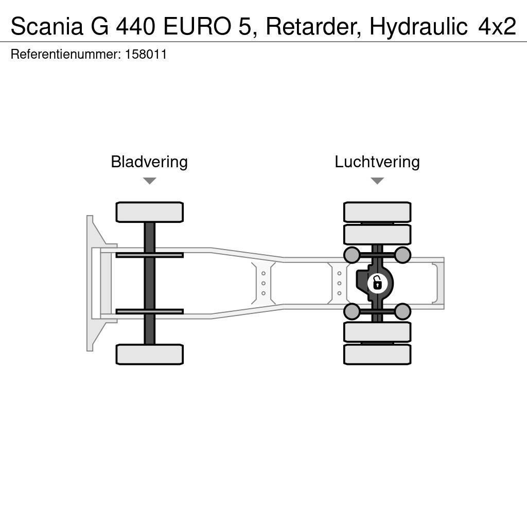 Scania G 440 EURO 5, Retarder, Hydraulic Tractores (camiões)