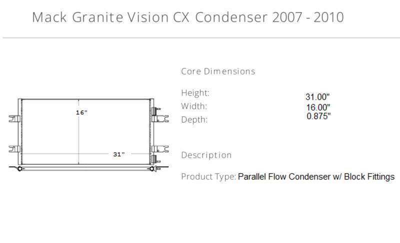 Mack Granite Vision CX Outros componentes