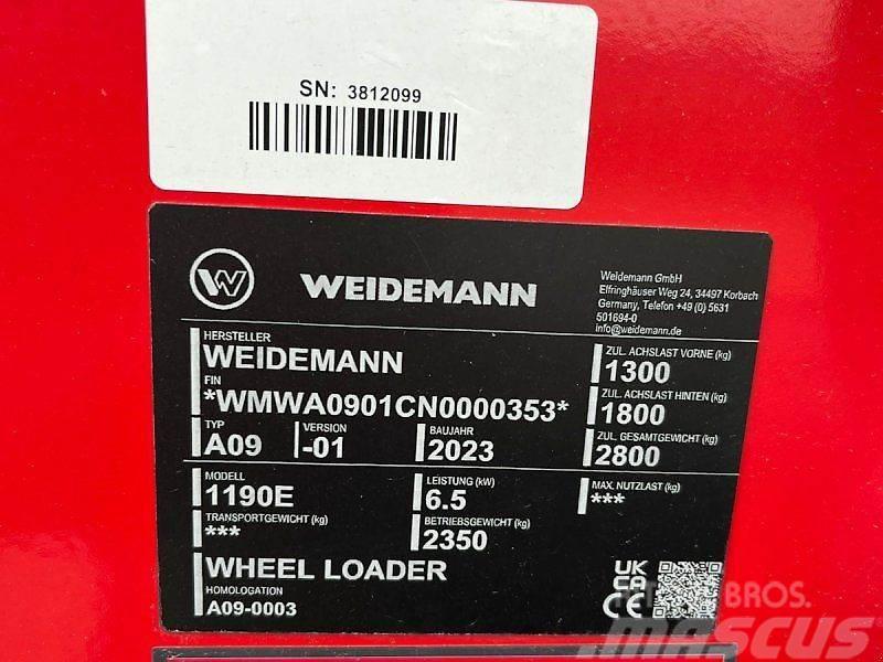 Weidemann 1190E Carregadoras de direcção deslizante