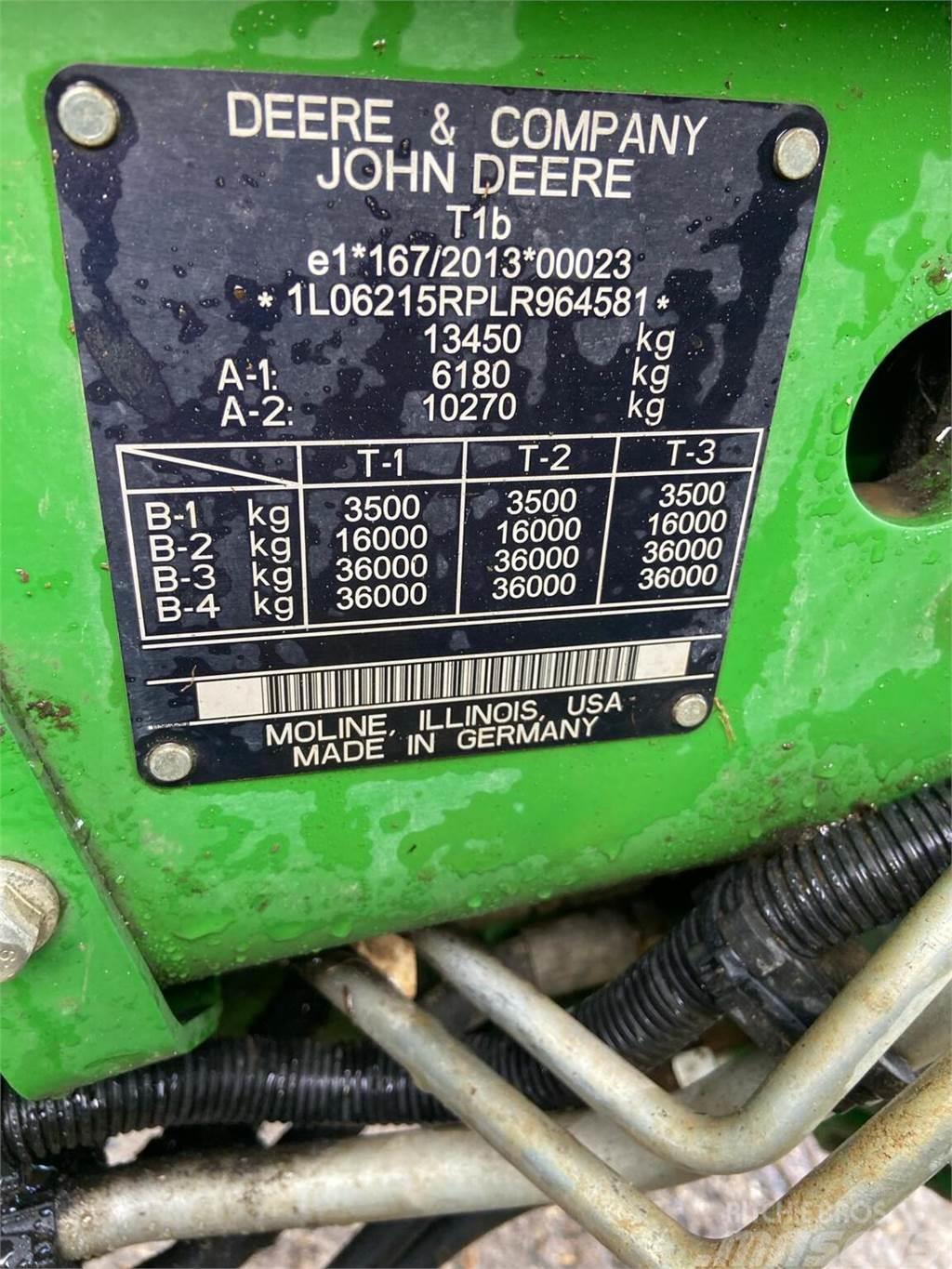 John Deere 6215R Tratores Agrícolas usados