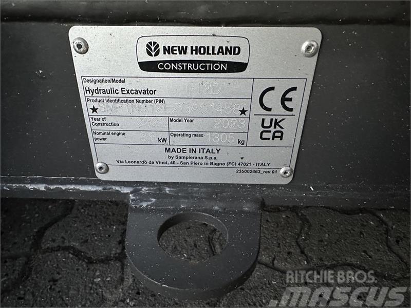 New Holland E12D Mini Escavadoras <7t