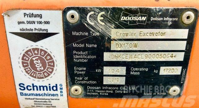 Doosan DX 170W Mobilbagger Escavadoras de rodas