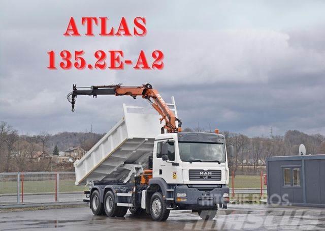 MAN TGA 26.350* ATLAS 135.2E-A2 + FUNK / 6x4*TOP 6x4 Camiões basculantes