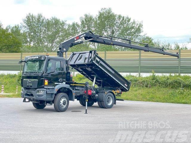 MAN TGM 18.320 4x4 Euro6e Hiab X Hiduo 228-4 Camiões basculantes