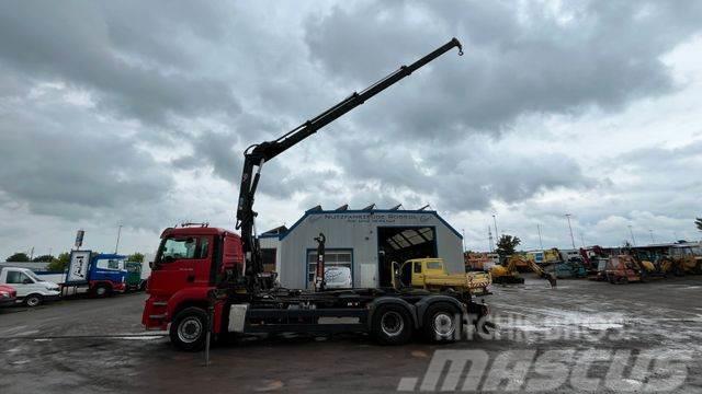 MAN TGS 26.400 6x2 Abrollkipper Kran Hiab Hook lift trucks