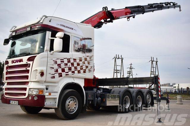 Scania R 480 8x4 FASSI 455 EURO 5 KRAN cran . Tractores (camiões)